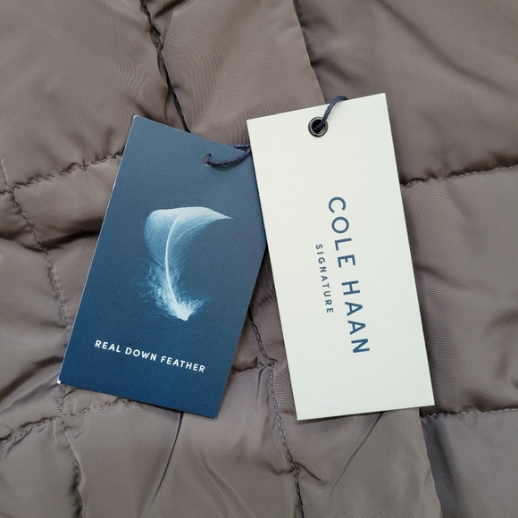 Cole Haan Signature Hodded Down & Feather Jacket - Picture 12 of 15